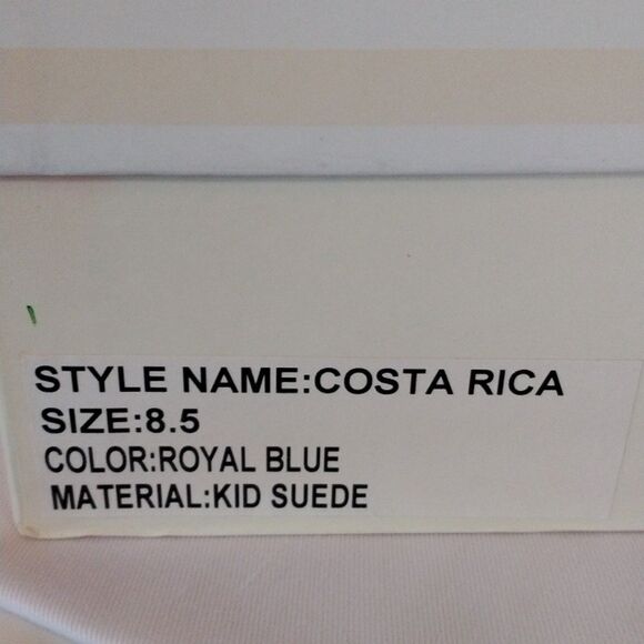 Footcandy Royal Blue Suede Platform Heels. - Picture 7 of 13